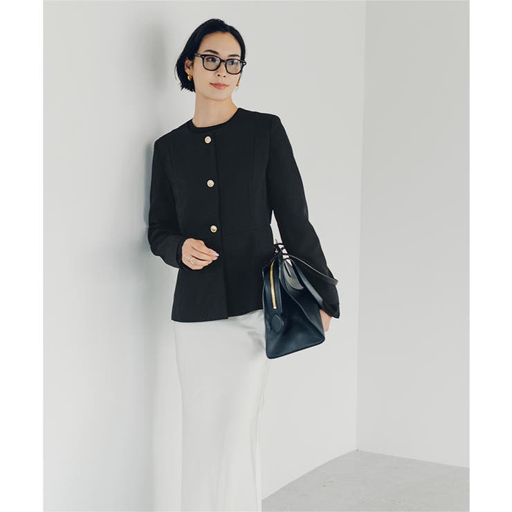 美シルエットゴールド釦ペプラムジャケット【UR’S ユアーズ】【セレモニー】 | titivate | 詳細画像12 