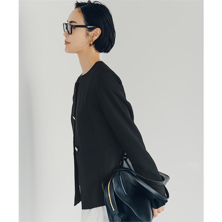 美シルエットゴールド釦ペプラムジャケット【UR’S ユアーズ】【セレモニー】 | titivate | 詳細画像13 