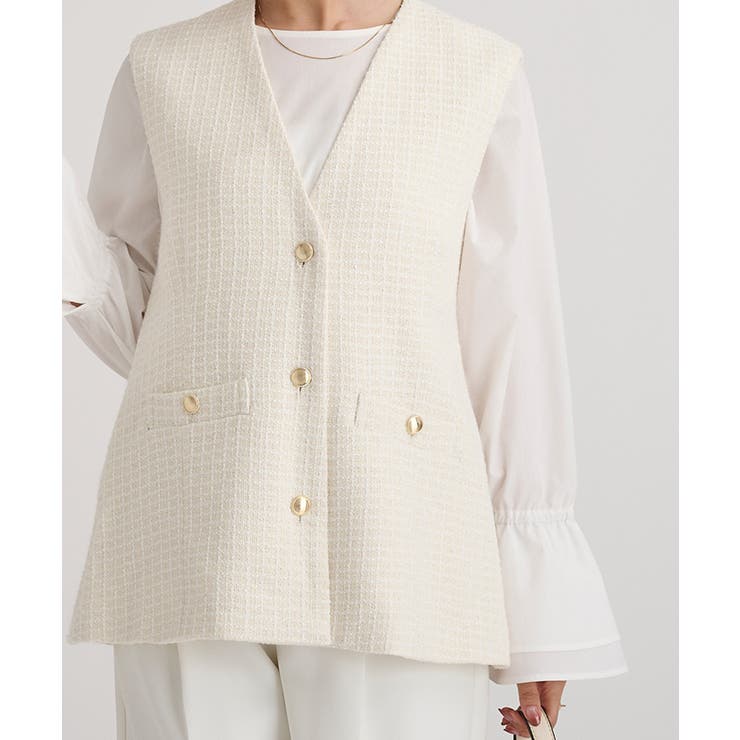 ツイードジレベスト【UR’S ユアーズ】【セレモニー】 | titivate | 詳細画像7 