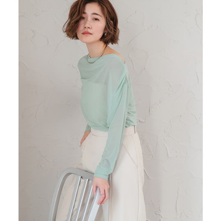 2wayシアードレープカットソー【UR’S ユアーズ】 | titivate | 詳細画像22 