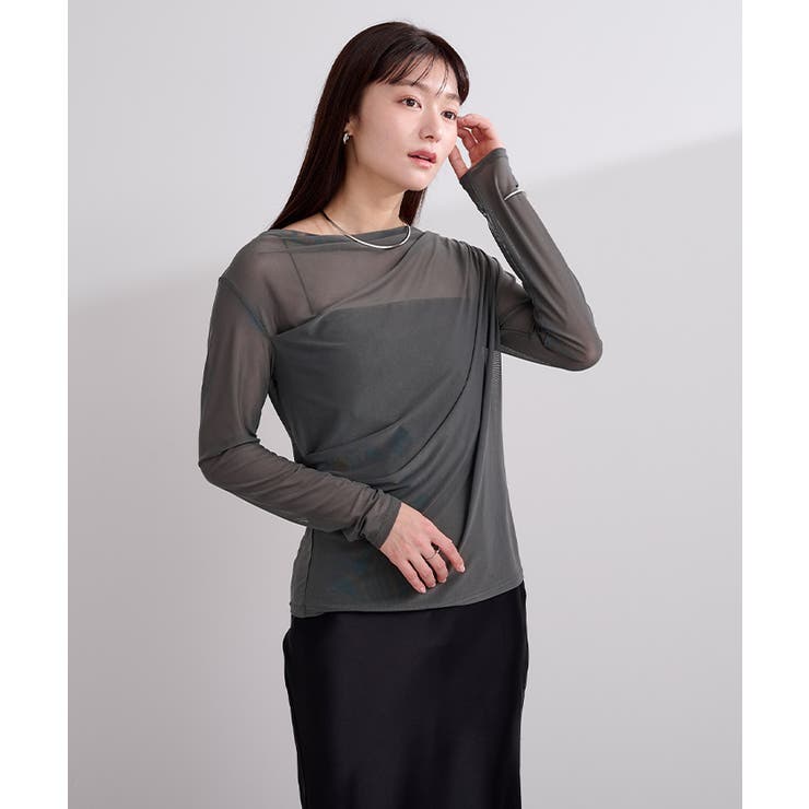 2wayシアードレープカットソー【UR’S ユアーズ】 | titivate | 詳細画像35 