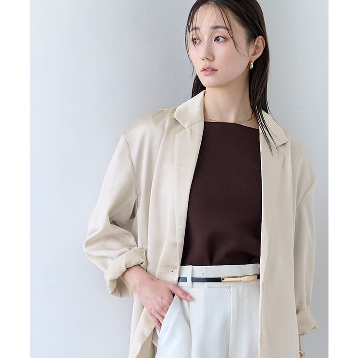 サテンテーラードジャケット【UR’S ユアーズ】 | titivate | 詳細画像12 