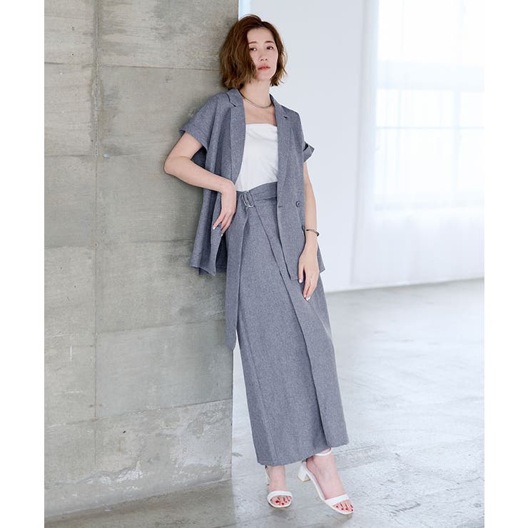 シャーベットリネンライクフレンチスリーブジャケット【UR’S ユアーズ】 | titivate | 詳細画像10 