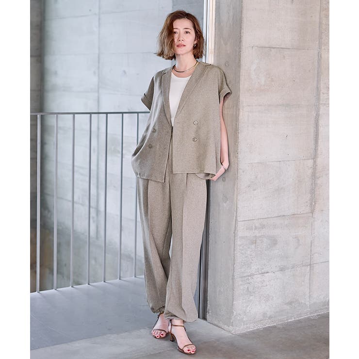 シャーベットリネンライクフレンチスリーブジャケット【UR’S ユアーズ】 | titivate | 詳細画像14 