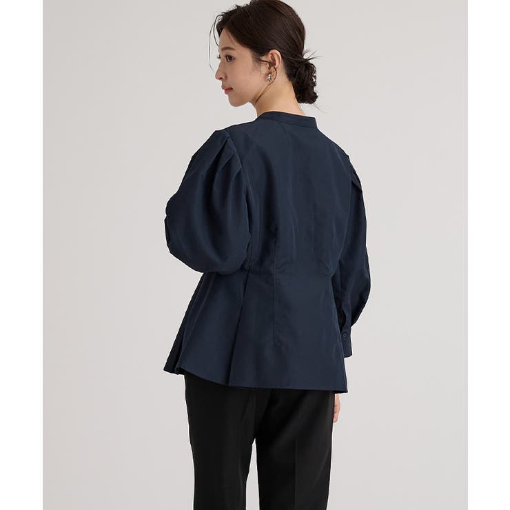 バンドカラーペプラムシャツ【UR’S ユアーズ】【セレモニー】 | titivate | 詳細画像15 