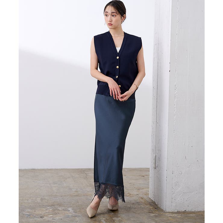 レースサテンマーメイドスカート【UR’S ユアーズ】 | titivate | 詳細画像9 