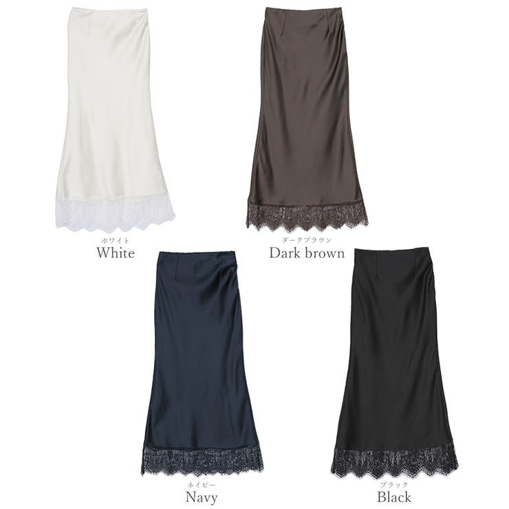 レースサテンマーメイドスカート【UR’S ユアーズ】 | titivate | 詳細画像14 
