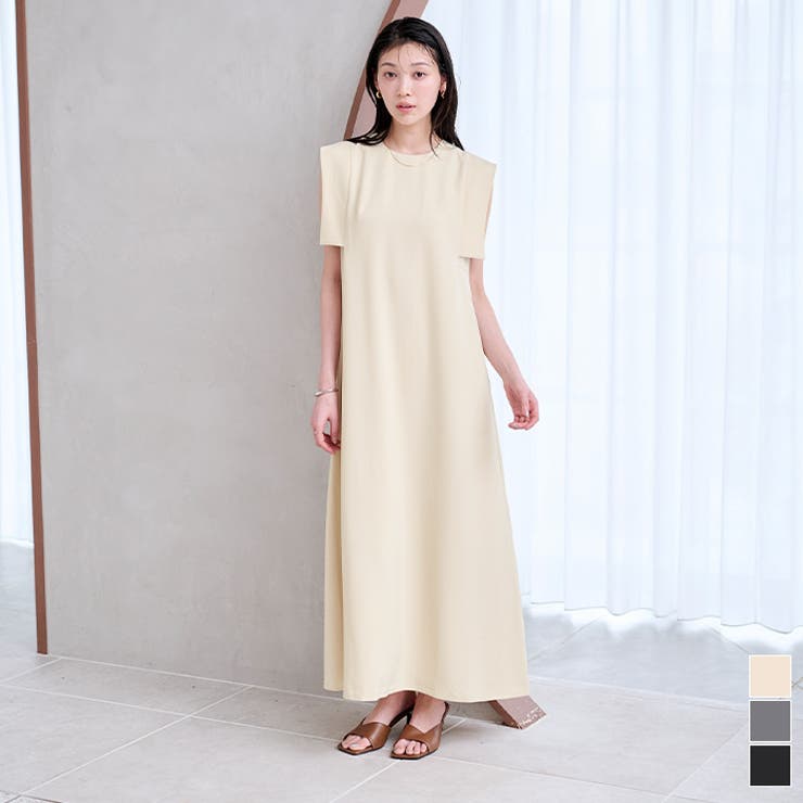 スクエアスリーブロングワンピース【UR’S ユアーズ】 | titivate | 詳細画像1 