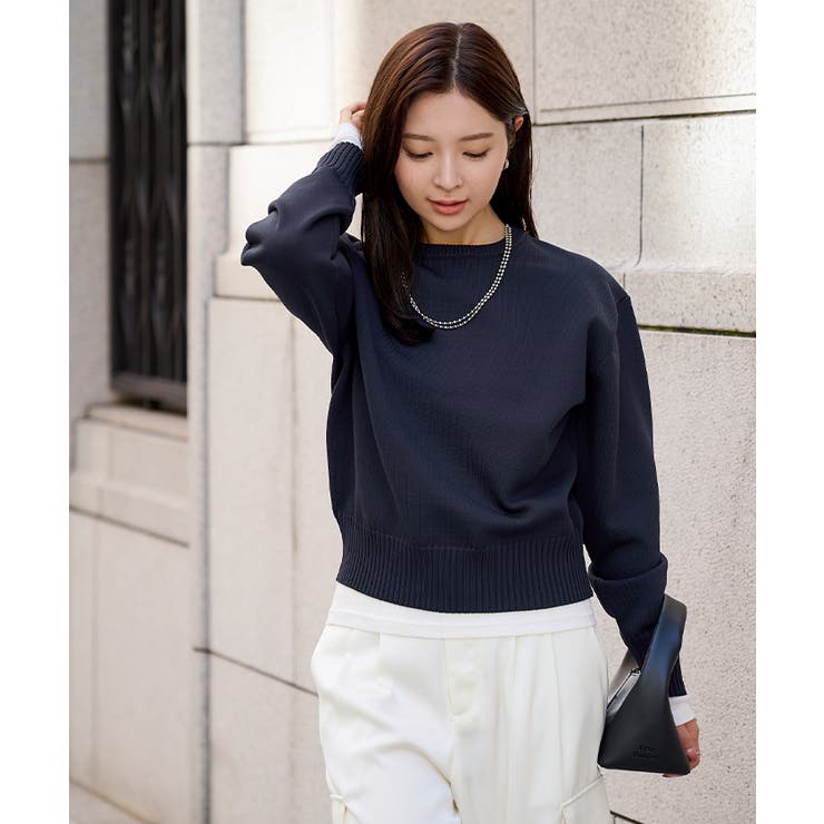 襟付きニットプルオーバー【UR’S ユアーズ】【セレモニー】 | titivate | 詳細画像23 