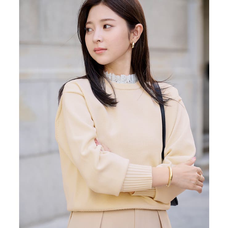 襟付きニットプルオーバー【UR’S ユアーズ】【セレモニー】 | titivate | 詳細画像27 