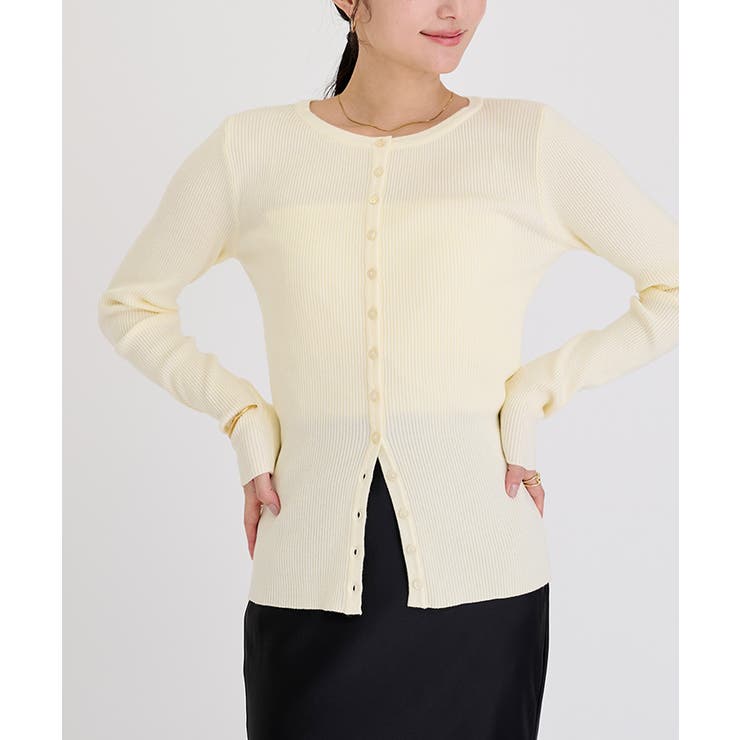 メニー釦リブニットカーディガン【UR’S ユアーズ】 | titivate | 詳細画像5 