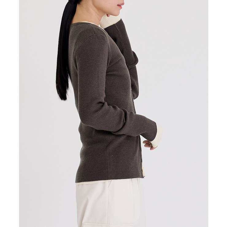 メニー釦リブニットカーディガン【UR’S ユアーズ】 | titivate | 詳細画像11 