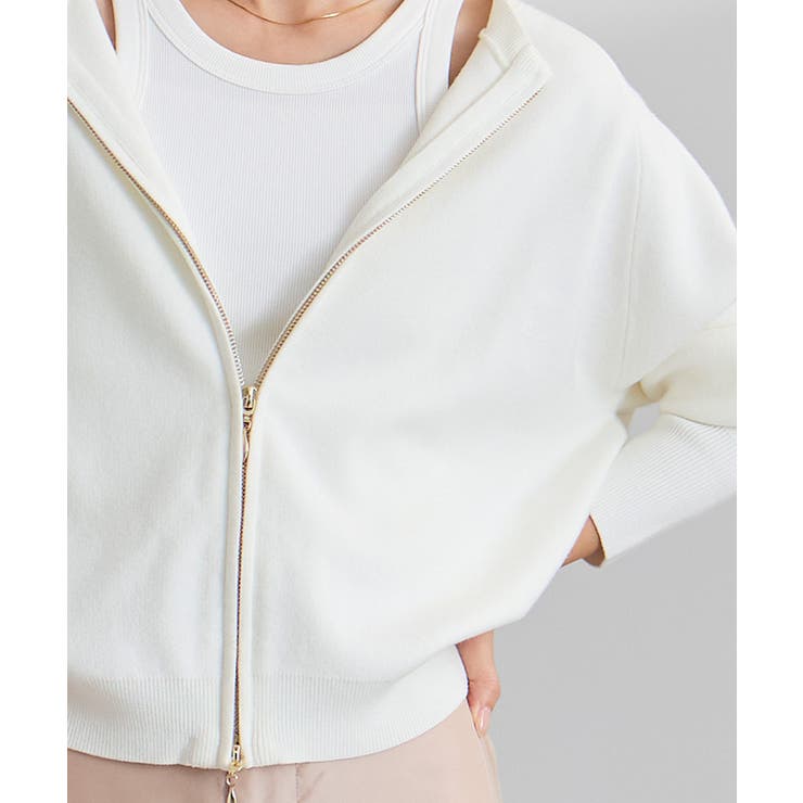 スウェットライクZIPニットカーディガン【UR’S ユアーズ】 | titivate | 詳細画像16 