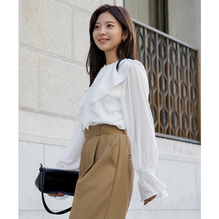 フリルカラーキャンディスリーブブラウス【UR’S ユアーズ】【セレモニー】 | titivate | 詳細画像3 