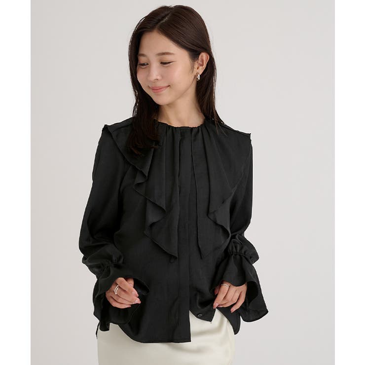 フリルカラーキャンディスリーブブラウス【UR’S ユアーズ】【セレモニー】 | titivate | 詳細画像10 