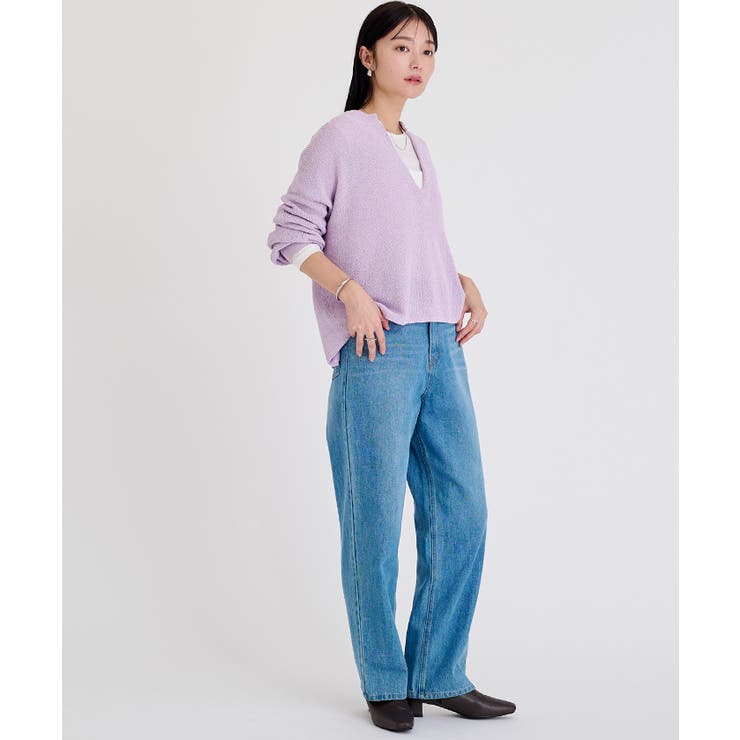 ミドルゲージディープVネックニット【UR’S ユアーズ】 | titivate | 詳細画像8 