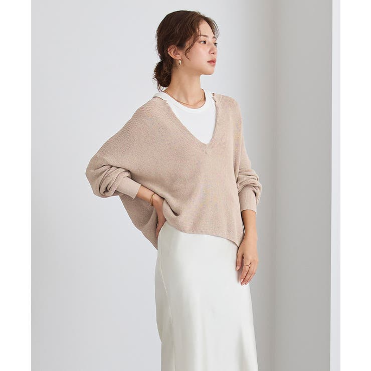 ミドルゲージディープVネックニット【UR’S ユアーズ】 | titivate | 詳細画像11 