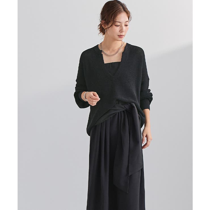 ミドルゲージディープVネックニット【UR’S ユアーズ】 | titivate | 詳細画像15 