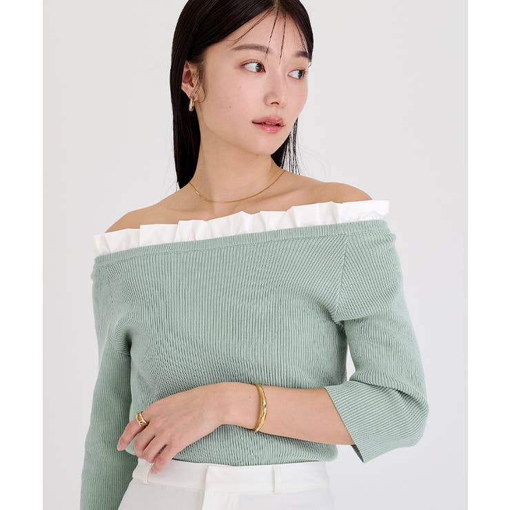 2wayフリルネックニット【UR’S ユアーズ】 | titivate | 詳細画像6 