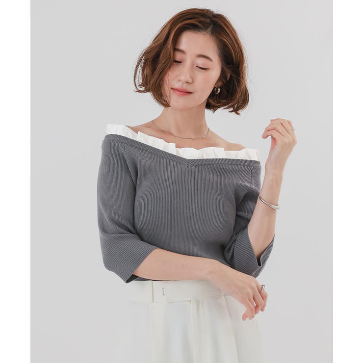 2wayフリルネックニット【UR’S ユアーズ】 | titivate | 詳細画像11 