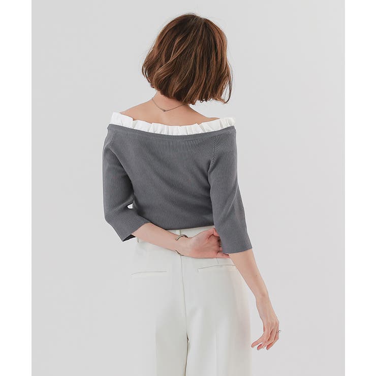 2wayフリルネックニット【UR’S ユアーズ】 | titivate | 詳細画像12 