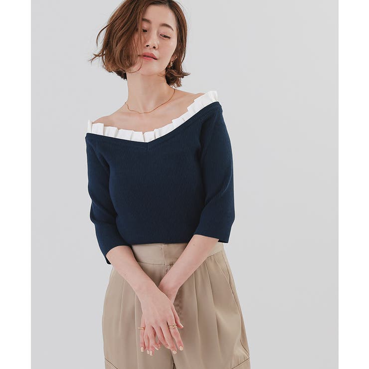 2wayフリルネックニット【UR’S ユアーズ】 | titivate | 詳細画像14 