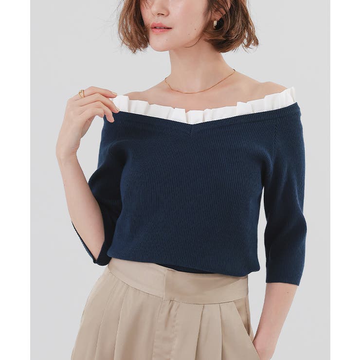 2wayフリルネックニット【UR’S ユアーズ】 | titivate | 詳細画像15 