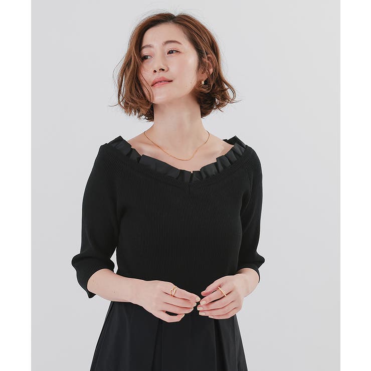 2wayフリルネックニット【UR’S ユアーズ】 | titivate | 詳細画像18 