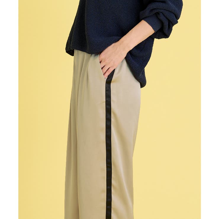 サテンラインワイドパンツ【UR’S ユアーズ】 | titivate | 詳細画像8 