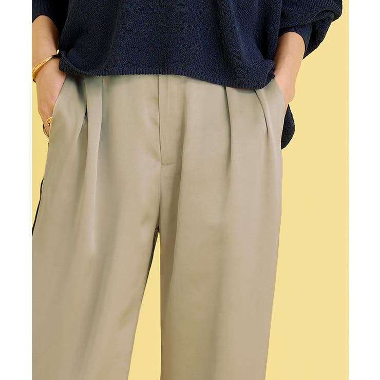 サテンラインワイドパンツ【UR’S ユアーズ】 | titivate | 詳細画像10 