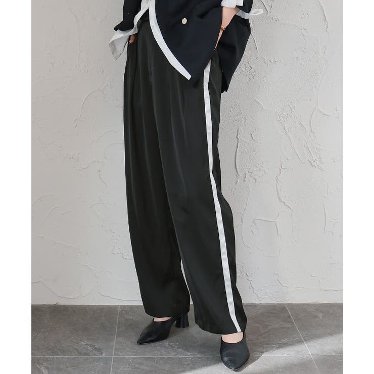 サテンラインワイドパンツ【UR’S ユアーズ】 | titivate | 詳細画像11 