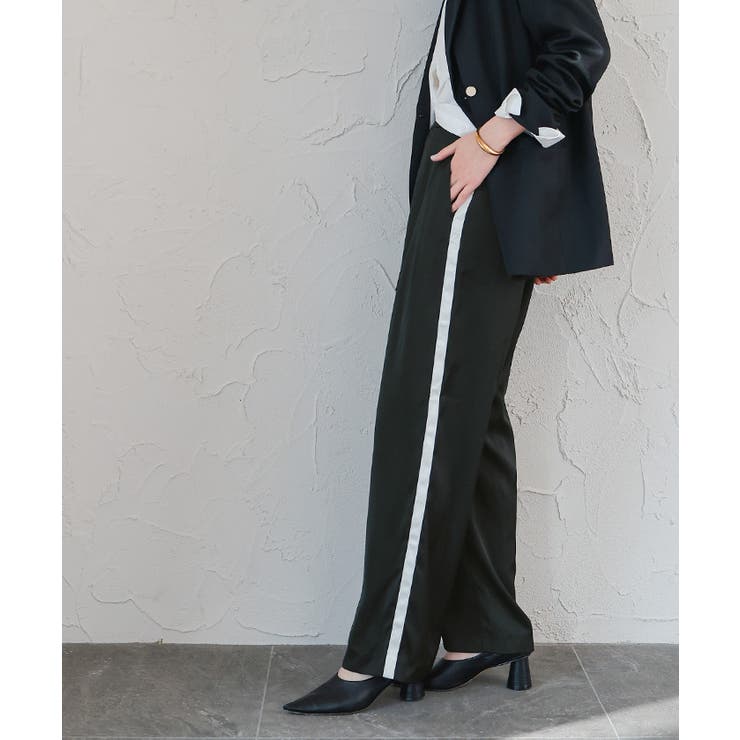 サテンラインワイドパンツ【UR’S ユアーズ】 | titivate | 詳細画像13 