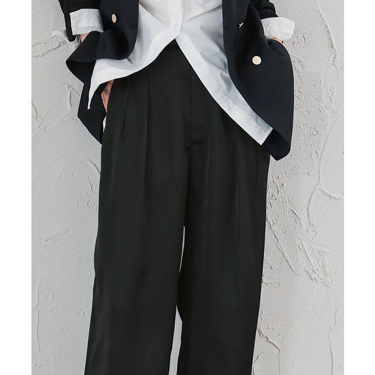 サテンラインワイドパンツ【UR’S ユアーズ】 | titivate | 詳細画像14 