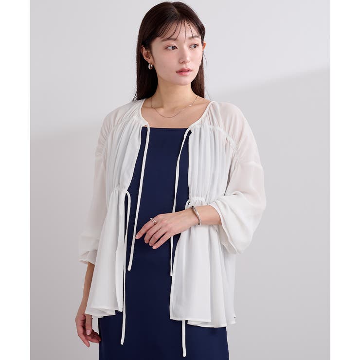 前後2wayクレープギャザーブラウス【UR’S ユアーズ】 | titivate | 詳細画像23 