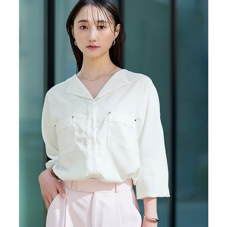 ラペルカラーブラウス【UR’S ユアーズ】 | titivate | 詳細画像12 