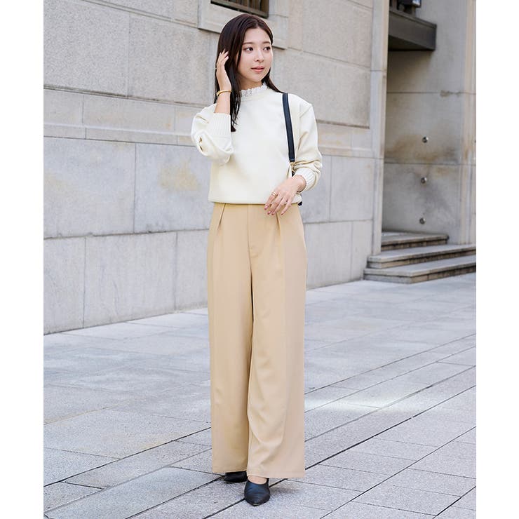 シークレットラインワイドパンツ【UR’S ユアーズ】【セレモニー】 | titivate | 詳細画像3 