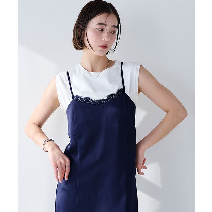 サテンレースキャミワンピース【UR’S ユアーズ】 | titivate | 詳細画像2 