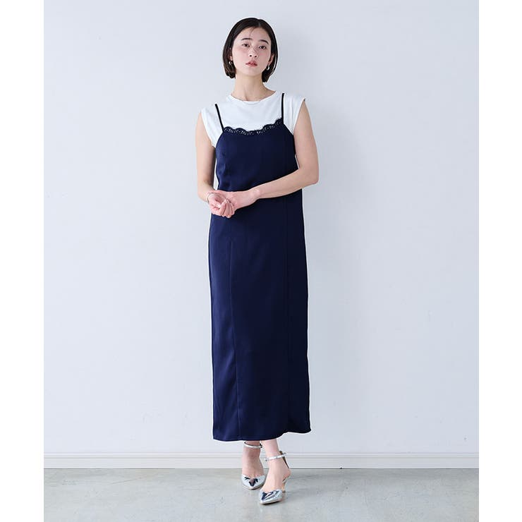 サテンレースキャミワンピース【UR’S ユアーズ】 | titivate | 詳細画像3 