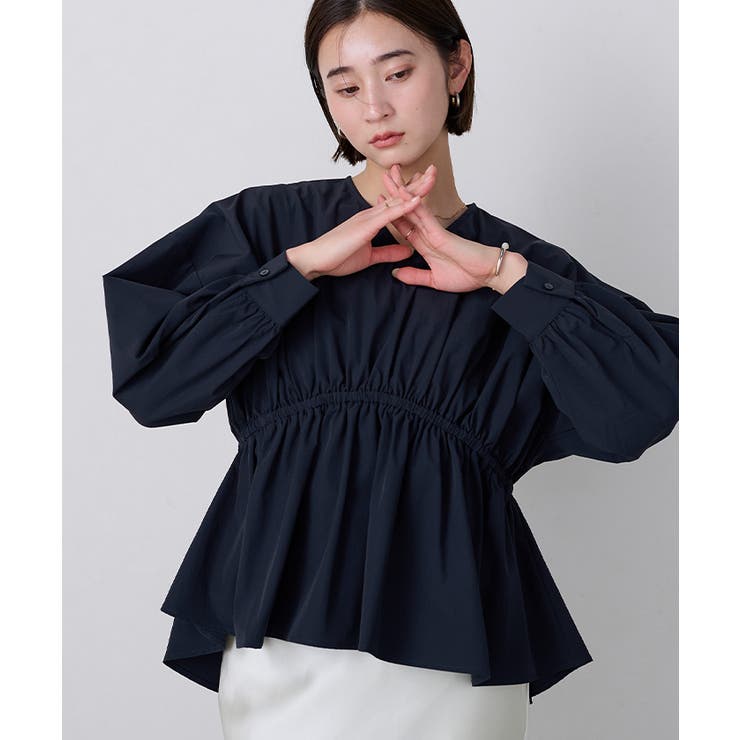 Vネックウエストギャザーブラウス【UR’S ユアーズ】 | titivate | 詳細画像20 