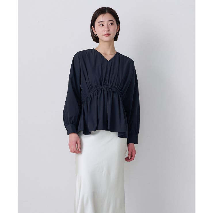 Vネックウエストギャザーブラウス【UR’S ユアーズ】 | titivate | 詳細画像6 