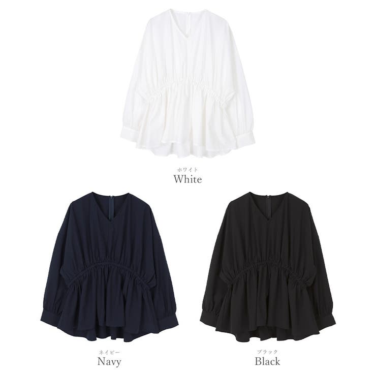 Vネックウエストギャザーブラウス【UR’S ユアーズ】 | titivate | 詳細画像11 