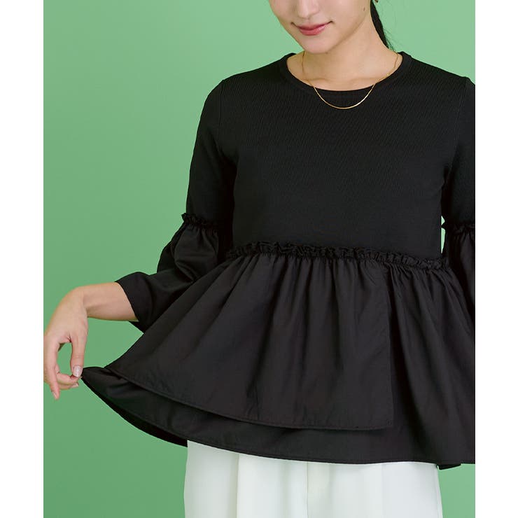 異素材ドッキングフレアプルオーバー【UR’S ユアーズ】 | titivate | 詳細画像25 