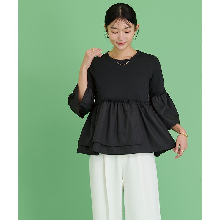 異素材ドッキングフレアプルオーバー【UR’S ユアーズ】 | titivate | 詳細画像10 