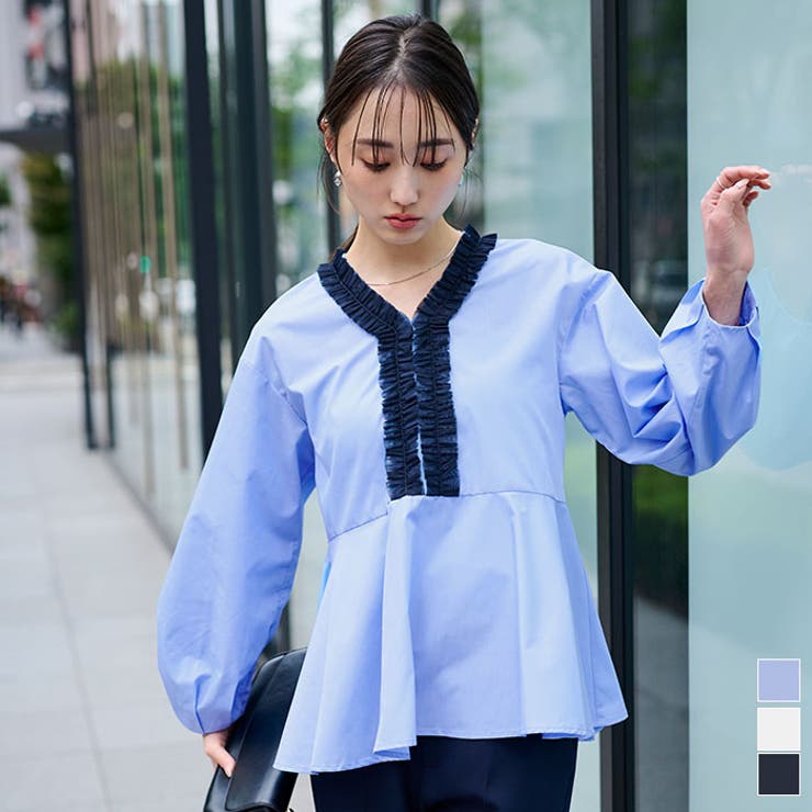 チュールフリルブラウス【UR’S ユアーズ】 | titivate | 詳細画像1 