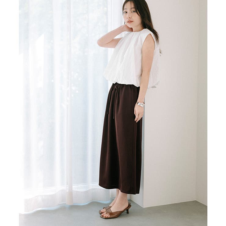 サテンイージースカート【UR’S ユアーズ】 | titivate | 詳細画像2 