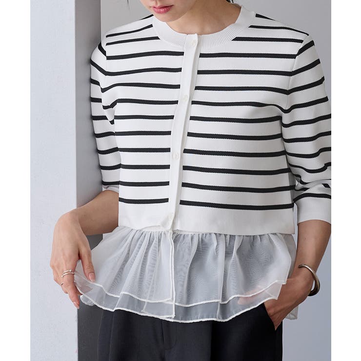 裾シアーニットカーディガン【UR’S ユアーズ】 | titivate | 詳細画像16 