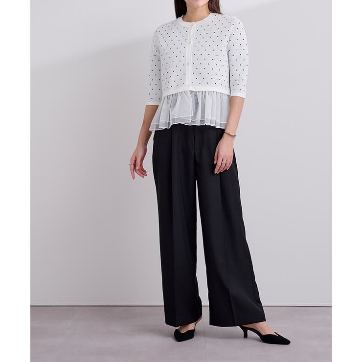 裾シアーニットカーディガン【UR’S ユアーズ】 | titivate | 詳細画像3 