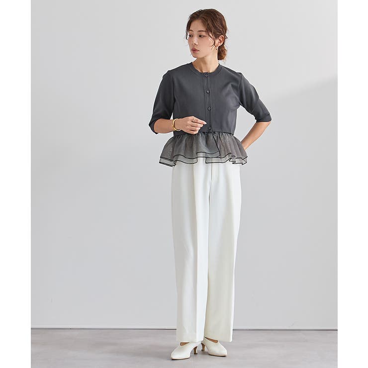 裾シアーニットカーディガン【UR’S ユアーズ】 | titivate | 詳細画像5 