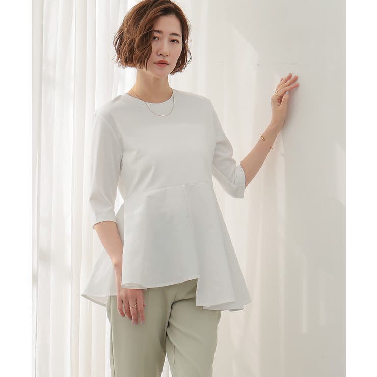 ハーフスリーブアシンメトリーフレアトップス【UR’S ユアーズ】 | titivate | 詳細画像8 