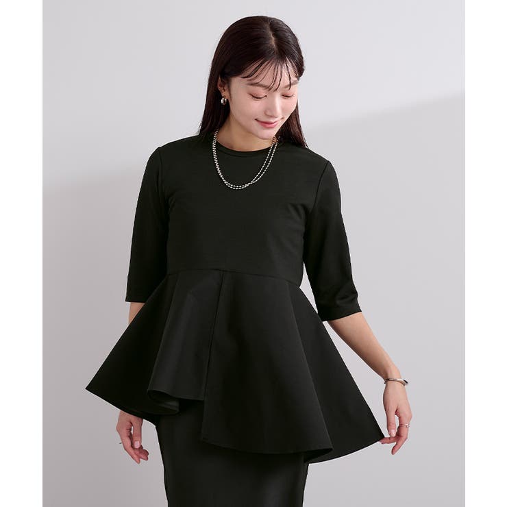 ハーフスリーブアシンメトリーフレアトップス【UR’S ユアーズ】 | titivate | 詳細画像13 